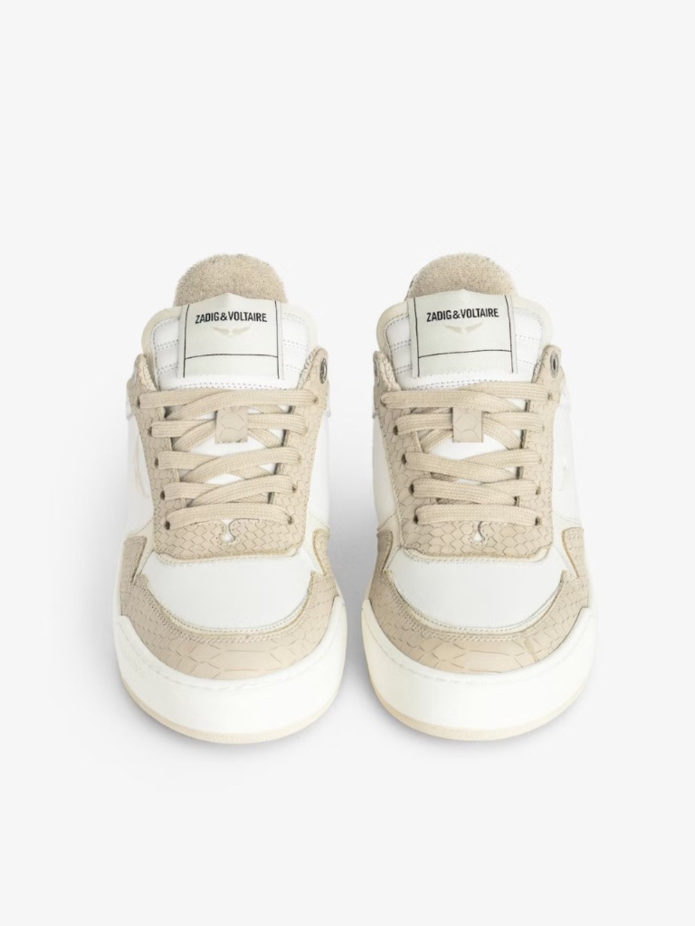 NIB | Zadig & Voltaire | Women's Low-Top Wings Sneakers with snakeskin details - Picture 3 of 14